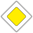 Дорожный знак 2.1 «Главная дорога» (металл 0,8 мм, I типоразмер: сторона 600 мм, С/О пленка: тип А инженерная)